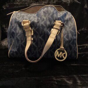Michael Kors - Blue and White Monogram Handbag